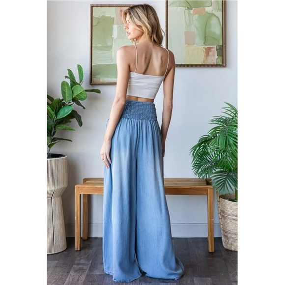 NEW!!! Oli And Hali Women's Blue Wide-Leg Pants,Sz XL - Picture 5 of 5